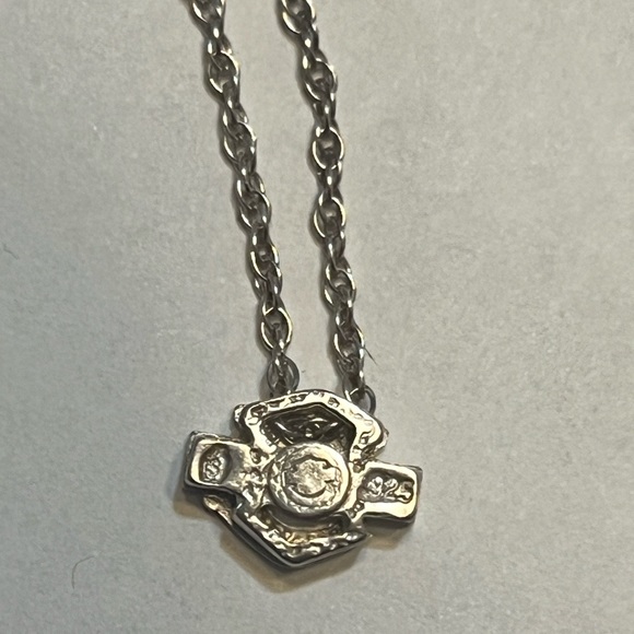 Sterling Silver Harley Davidson Necklace - Picture 4 of 5